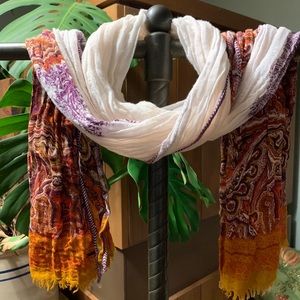 Beautiful multicolored scarf.